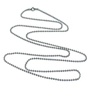 NEW 16" Sterling Silver Ball Beaded Chain
Necklace Solid 925 Italy
